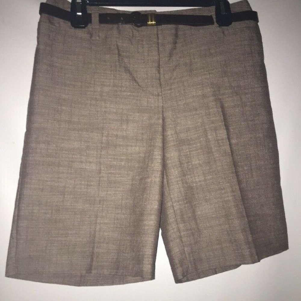 AB STUDIO Brown Business Office Dress Shorts Size6
